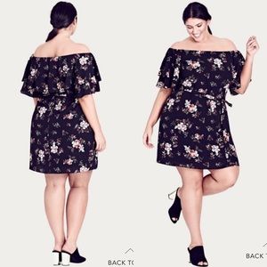 City Chic Floral Dreaming Dress